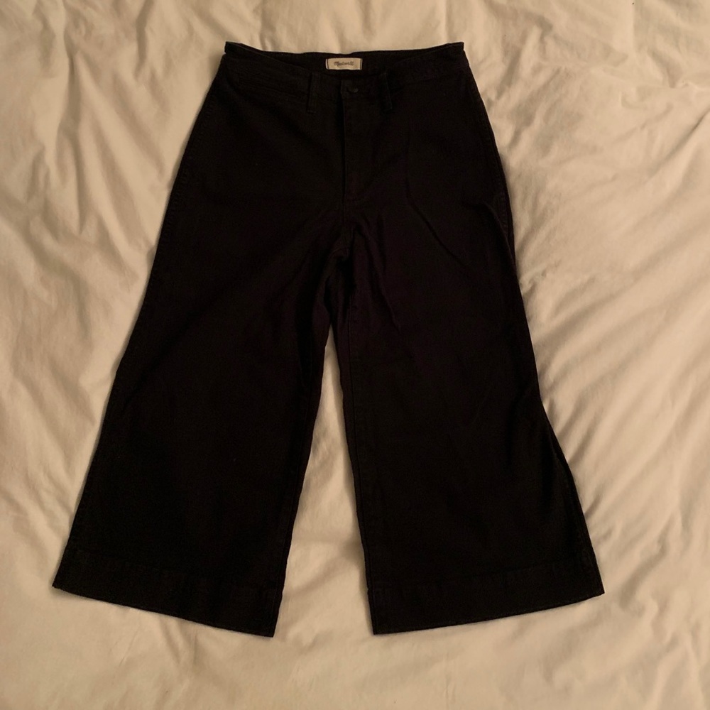 Madewell Emmett wide leg crop jeans